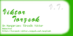 viktor torzsok business card